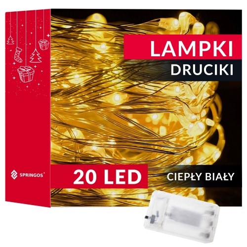 Ziemassvētku lampiņas Springos CL0005 20 LED image 1