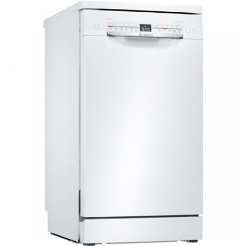 Bosch | Dishwasher | SPS2HMW58E | Free standing | Width 45 cm | Number of place settings 10 | Number of programs 6 | Energy efficiency class E | Display | AquaStop function | White image 1