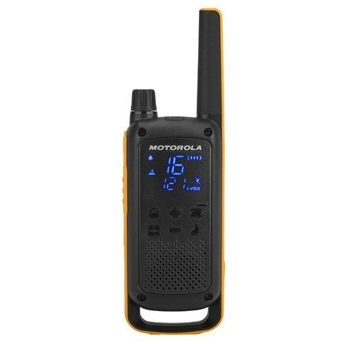 Motorola T82 Twin Pack two-way radio 16 channels Black,Orange image 1