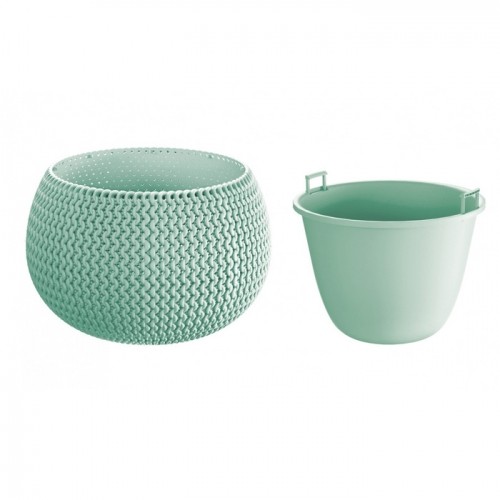 Puķu Pods ar ieliktni Splofy Bowl 18cm pasteļ zaļš image 1