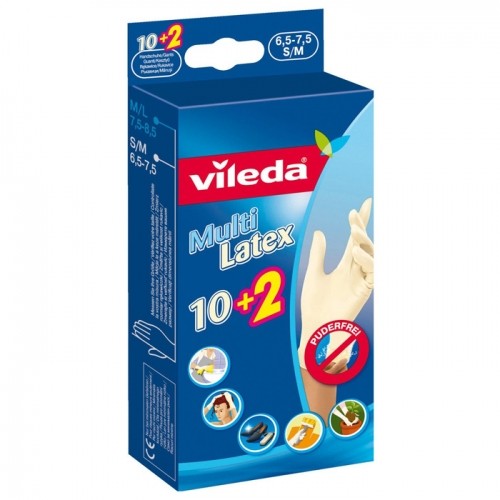 Cimdi Vileda Multi Latex 10+2 S/M 1gab. image 1