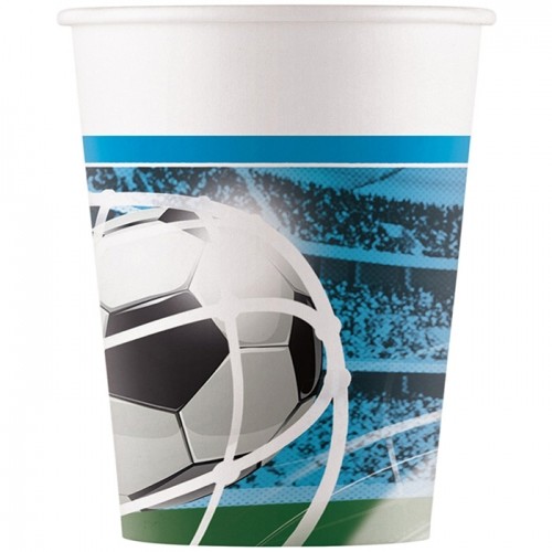 Glāzes papīra Soccer Fans 200ml 8gab. image 1