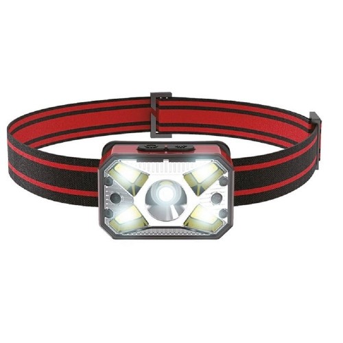 LTC LED headlamp L2 5W + COB 3W, motion sensor, 1200mAh battery, USB charging image 1