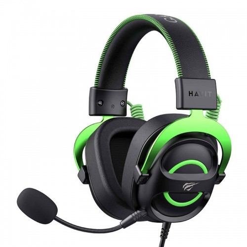 Gaming Headphones Havit H2002E (Black-Green) image 1