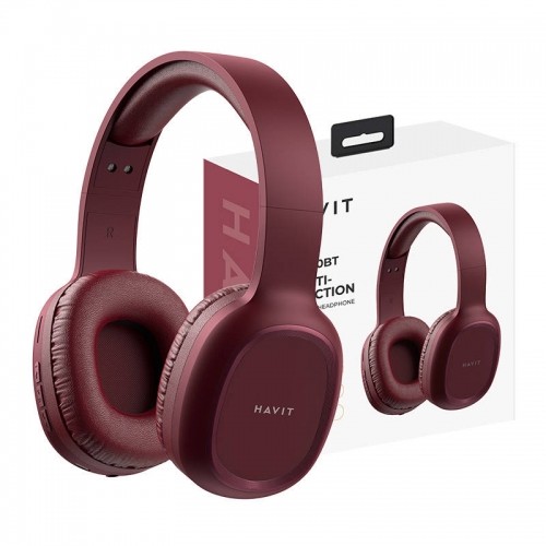 Havit H2590BT PRO Wireless Bluetooth headphones (red) image 1