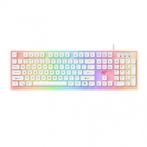 Havit KB876L Gaming Keyboard RGB (white) image 1