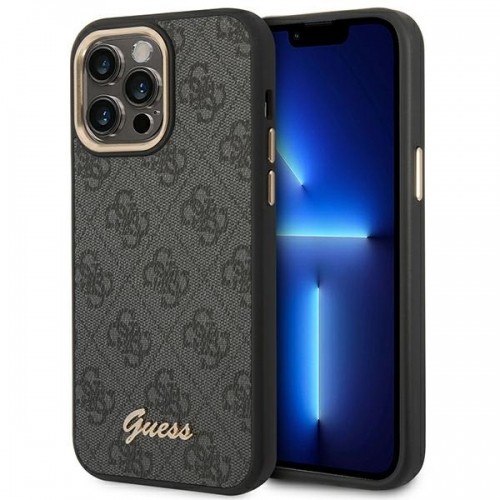 Guess PC|TPU 4G Metal Camera Outline Case for iPhone 14 Pro Max Black image 1