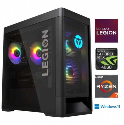 Lenovo Legion T5 Ryzen 7 5800 32GB 512GB SSD HDD RTX 4060 Windows 11 image 1