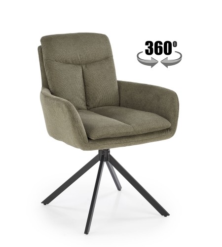 Halmar K536 chair, olive image 1