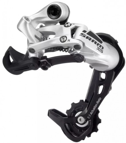 Aizmugurējais pārslēdzējs SRAM X5 medium cage 9-speed silver image 1