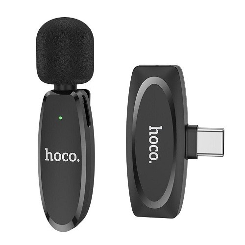 HOCO L-15 Wireless Lavalier Microphone, USB Type-C image 1