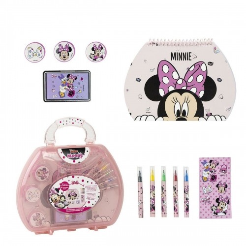 Stationery Set Minnie Mouse Pink 11 Pieces image 1