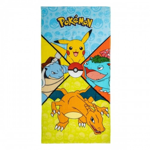 Pokemon Pludmales dvielis Pokémon Daudzkrāsains 70 x 140 cm image 1