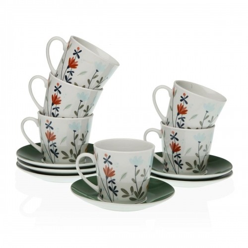 Set of Mugs with Saucers Versa Selene Tea (2 Units) (Refurbished A) image 1
