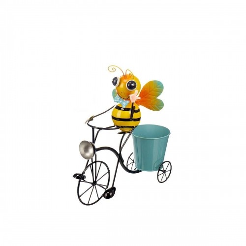 Ibergarden Подставка под цветочный горшок Жёлтый Синий Металл Пчела Велосипед 31,5 x 35 x 13 cm image 1
