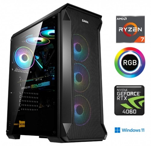 Mdata Gaming Ryzen 7 5800X 32GB 1TB SSD RTX 4060 Windows 11 image 1