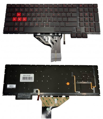 Keyboard HP Omen 15-ce016na, with backlight image 1