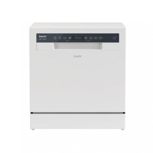 Candy | Dishwasher | CP 8F9FFW | Free-standing | Width 55 cm | Number of place settings 8 | Number of programs 8 | Energy efficiency class F | Display | White image 1