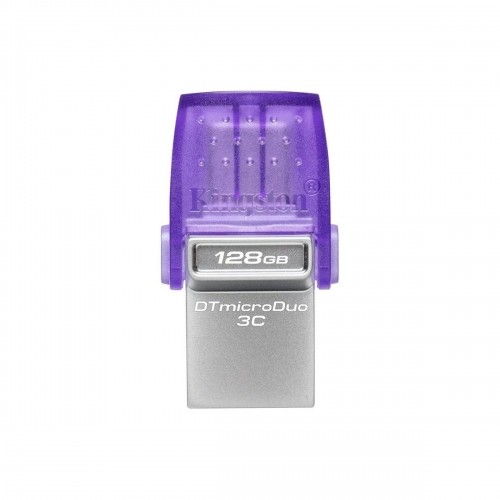 USB Zibatmiņa Kingston DataTraveler  microDuo 3C 128 GB Violets image 1