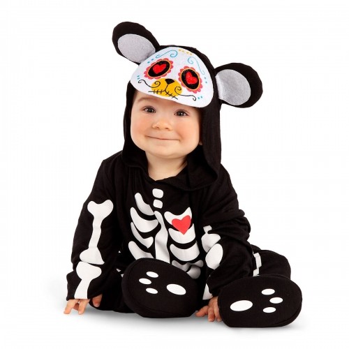 Costume for Babies My Other Me Bear 0-6 Months Day of the dead (3 Pieces) image 1