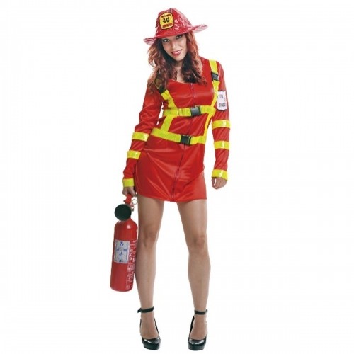 Costume for Adults My Other Me Firewoman Red (2 Pieces) image 1