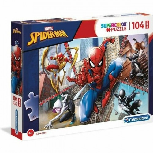Puzle Bērniem Clementoni Marvel Spider-Man 23734 68 x 48 cm Maxi 104 Daudzums image 1
