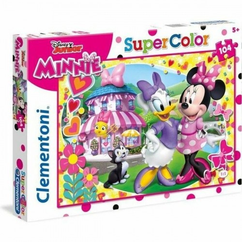 Child's Puzzle Clementoni SuperColor Minnie 27982 104 Pieces image 1