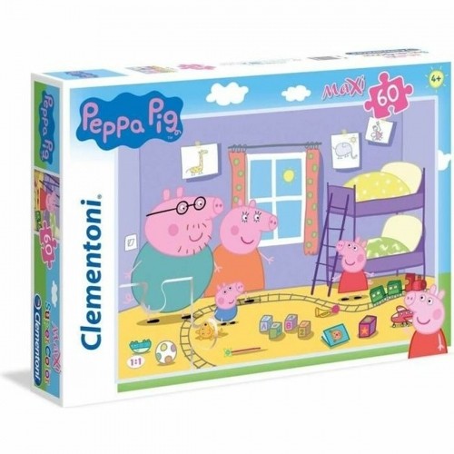 Детский паззл Clementoni SuperColor Peppa Pig 26438 68 x 48 cm 60 Предметы image 1