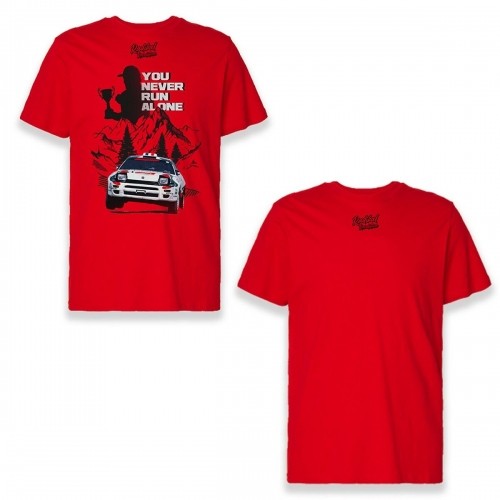 Men’s Short Sleeve T-Shirt RADIKAL YOU NEVER RUN ALONE Red L image 1