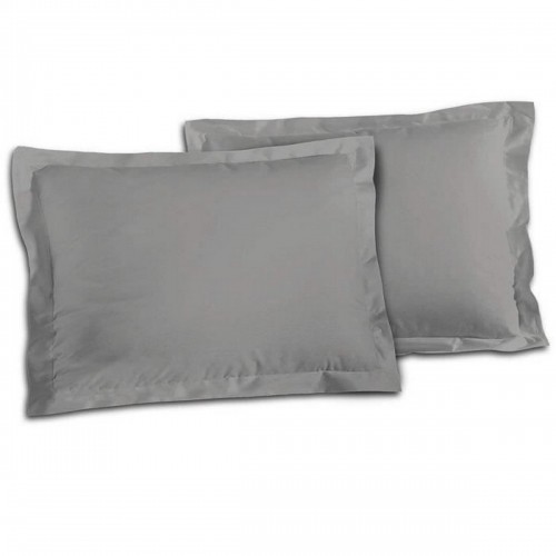 Pillowcase Lovely Home 100% cotton Light grey 50 x 70 cm image 1