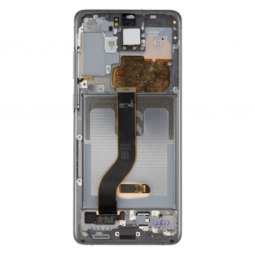 LCD display + Touch Unit + Front Cover Samsung G985|G986 Galaxy S20+ Cosmic Gray No Camera (Service Pack) image 1