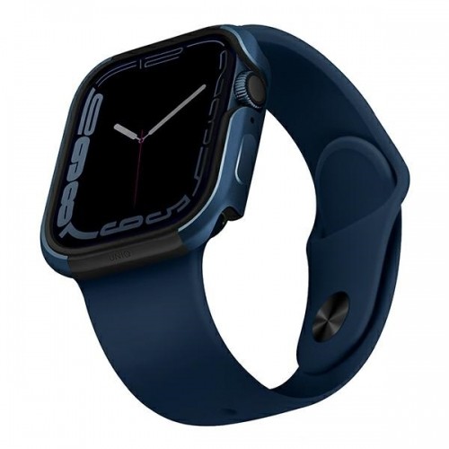 UNIQ etui Valencia Apple Watch Series 4|5|6|7|8|SE 45|44mm. niebieski|blue image 1