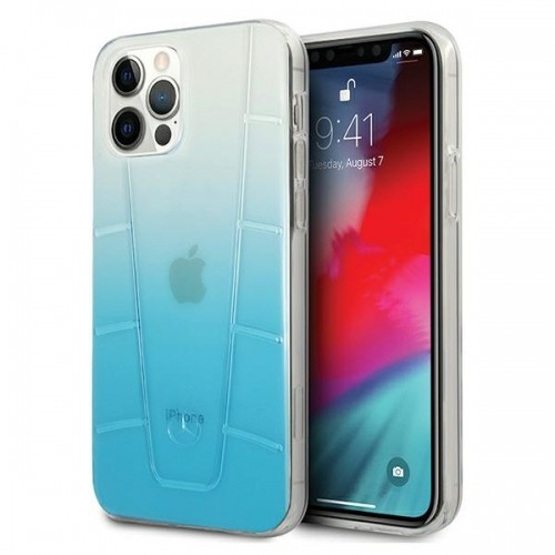 Mercedes MEHCP12MCLGBL iPhone 12|12 Pro 6,1" niebieski|blue hardcase Transparent Line image 1