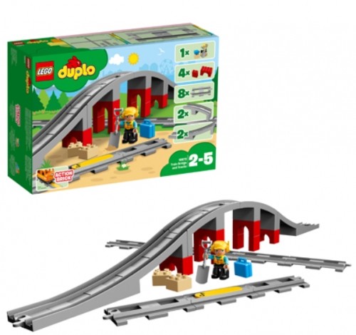 LEGO 10872 Duplo Train Bridge and Tracks Konstruktors image 1