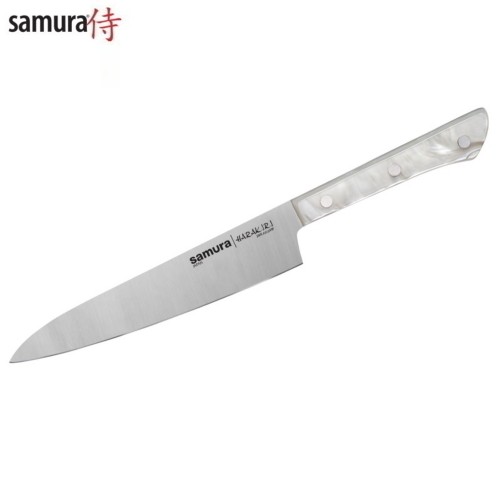 Samura Harakiri Acryl Универсальный Кухонный нож 150mm с акриловой ручкой с AUS 8 кованной японской стали 58 HRC image 1