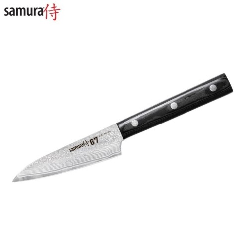 Samura DAMASCUS 67 Универсальный Кухонный нож 3.9"/98mm из AUS 10 Дамасской стали 61 HRC (67-слойный) image 1