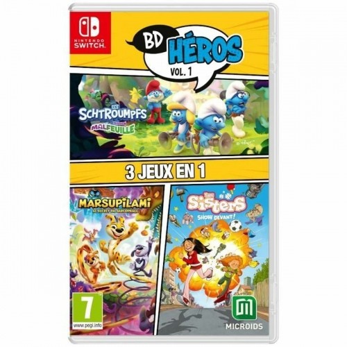 Videospēle priekš Switch Microids 3 in 1: Marsupilami + Les Sisters + The Smurfs: Village Party (FR) image 1