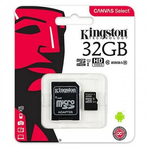 Micro SD Memory Card with Adaptor Kingston exFAT image 1