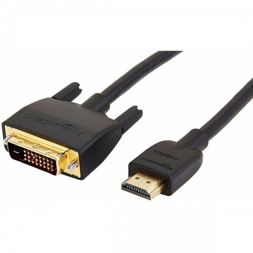 DVI-D to HDMI Adapter Amazon Basics Black (Refurbished A+) image 1