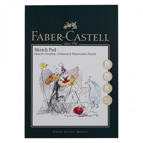 Skiču bloks Faber-Castell Balts Papīrs (Atjaunots A) image 1