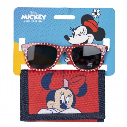Sunglasses and Wallet Set Minnie Mouse 2 Daudzums Sarkans image 1