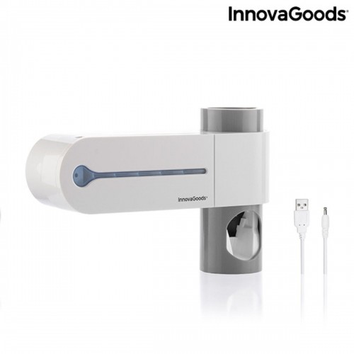 УФ-стерилизатор для зубных щеток с держателем и дозатором для зубной пасты Smiluv InnovaGoods Белый (Пересмотрено B) image 1