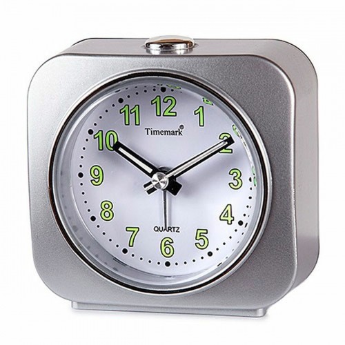 Alarm Clock Timemark Blue Silver Plastic image 1