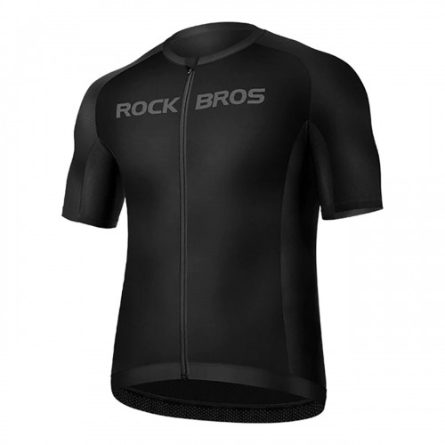 Rockbros 15120002006 short sleeve cycling jersey XXXL - black image 1