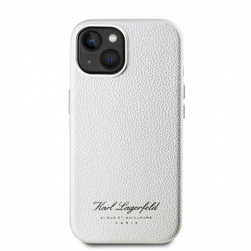 Karl Lagerfeld Grained PU Hotel RSG Case for iPhone 15 Grey image 1