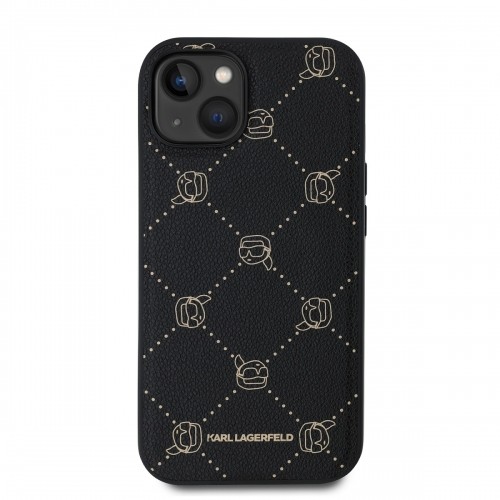 Karl Lagerfeld PU Karl Heads Pattern MagSafe Case for iPhone 14 Black image 1