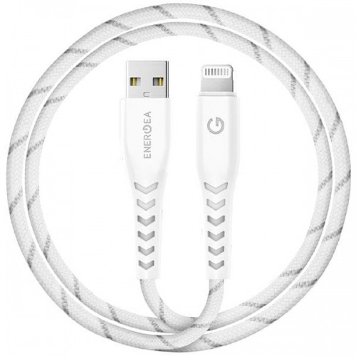 ENERGEA kabel Nyloflex USB - Lightning Charge and Sync C89 MFI 1.5m biały|white image 1