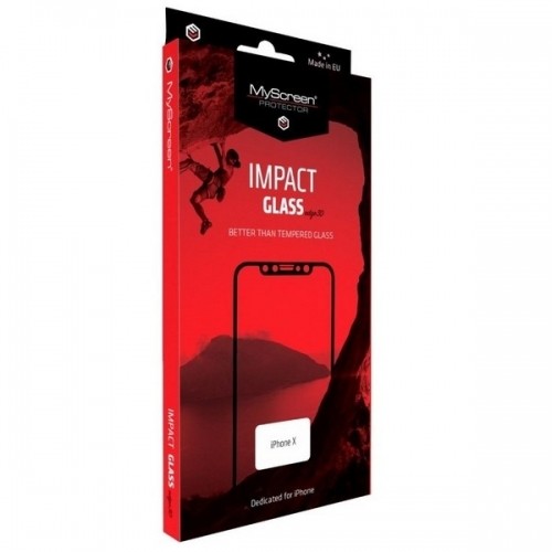 Myscreenprotector MS ImpactGLASS Edge 3D iPhone Xs Max| 11 Pro Max 6,5" czarny|black Antyuderzeniowe szkło hybrydowe na cały ekran 8H image 1