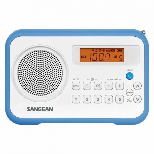Радио Sangean PRD18W Синий Янтарь Синий/Белый image 1
