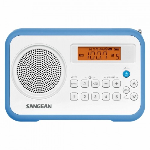 Radio Sangean PRD18W Zils Dzintars Zils/Balts image 1